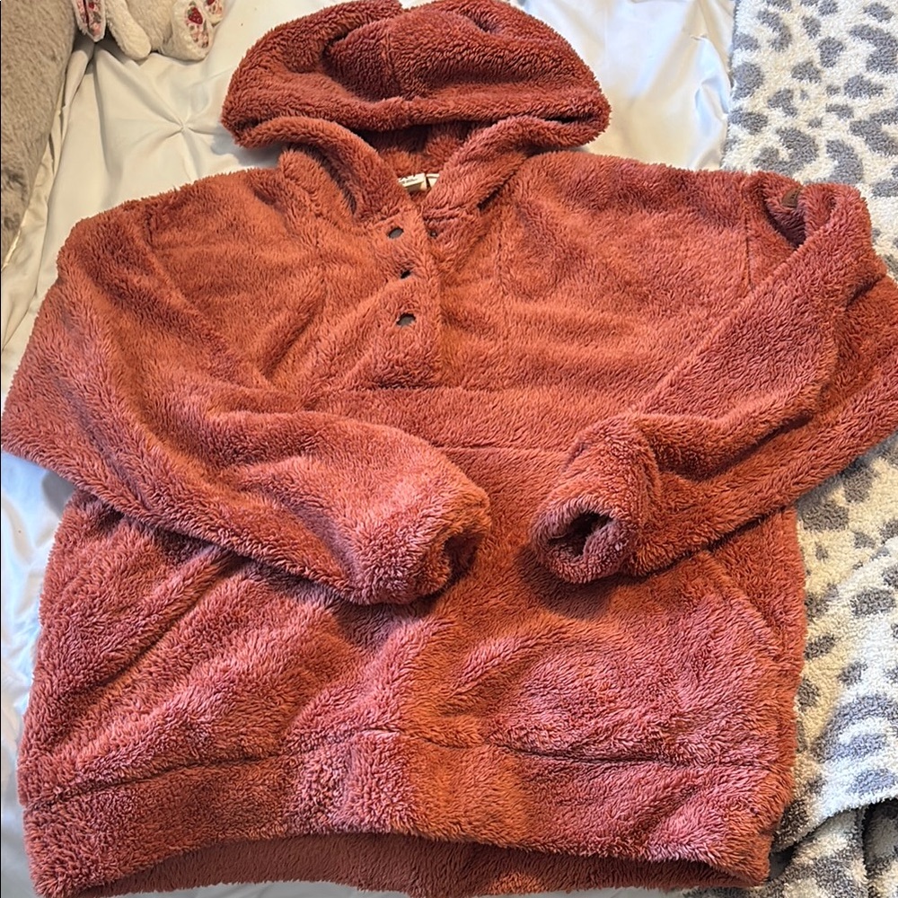 Roxy Teddy Jacket in Rust